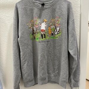 Gildan Gray Winnie the Pooh Crewneck